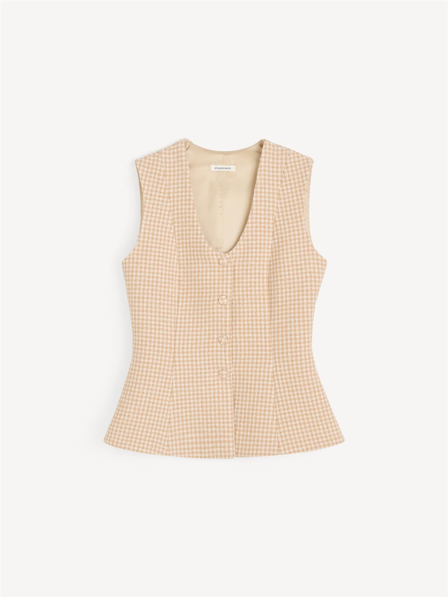 MERLIN Boucle vest Beige