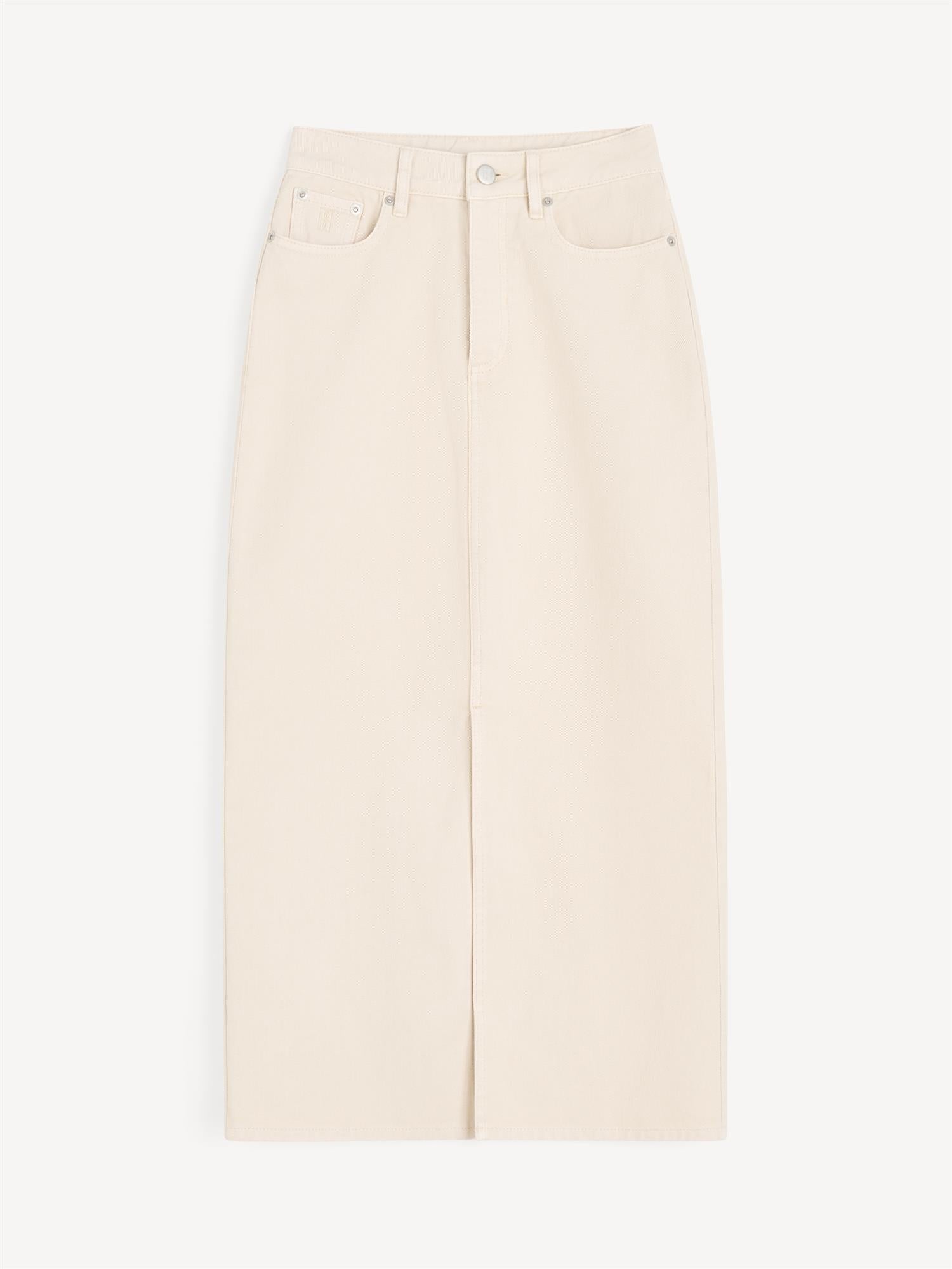 PHOENIX Jeans skjørt Kremfarget
