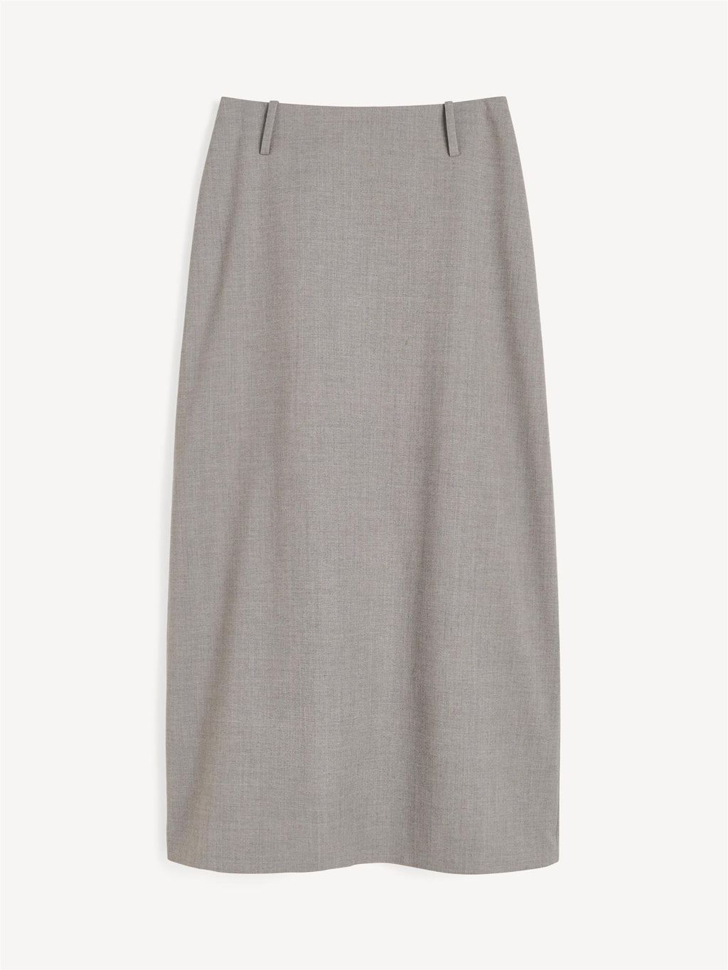 By Malene Birger Palomie dress-skjørt i grå og brun melert ullmiks med nett passform.