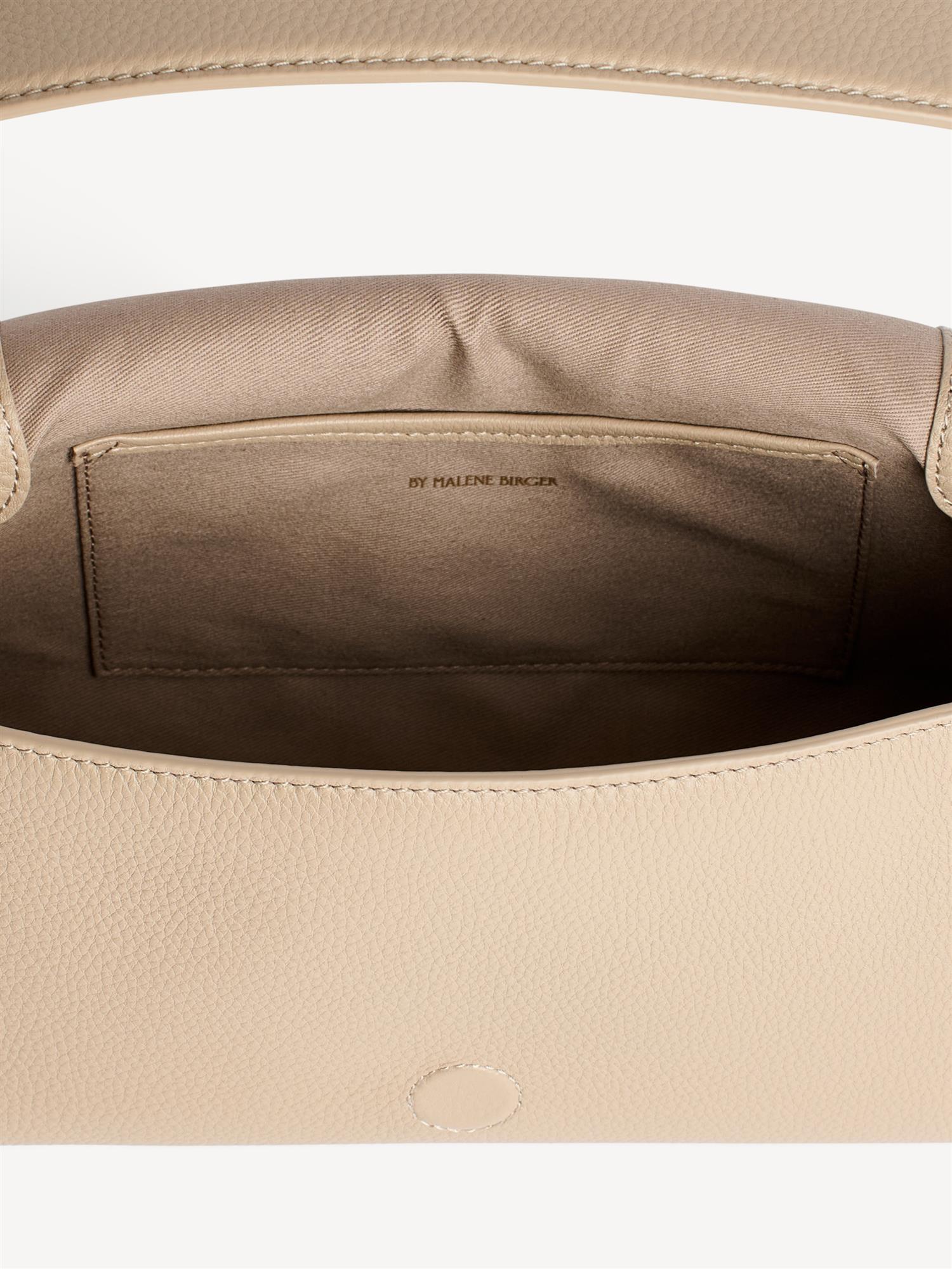 LELLIE Liten veske i mykt skinn, Beige