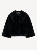 JACQUIE FAKE FUR Jakke Sort