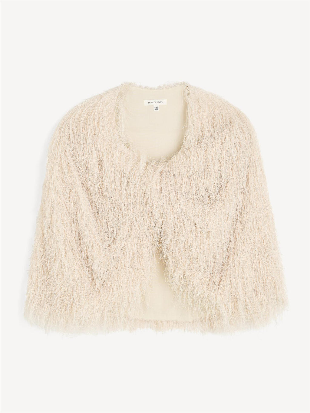 PINLA Cape med frynser Beige