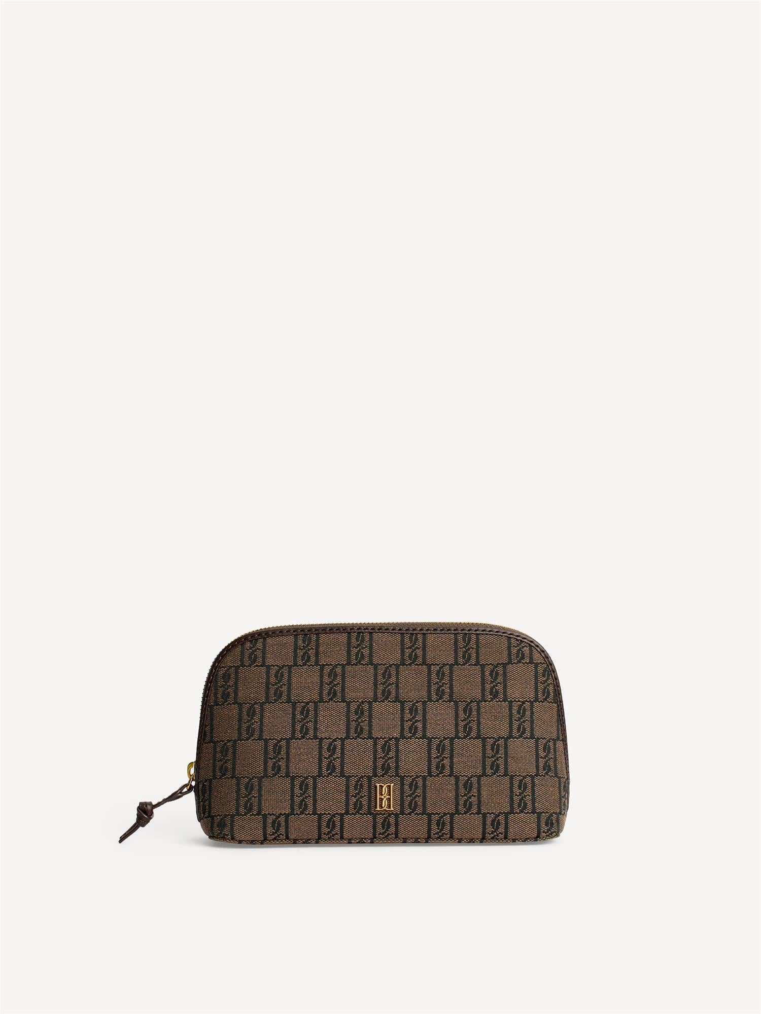 CARA SMALL Sminkepung med Monogramprint