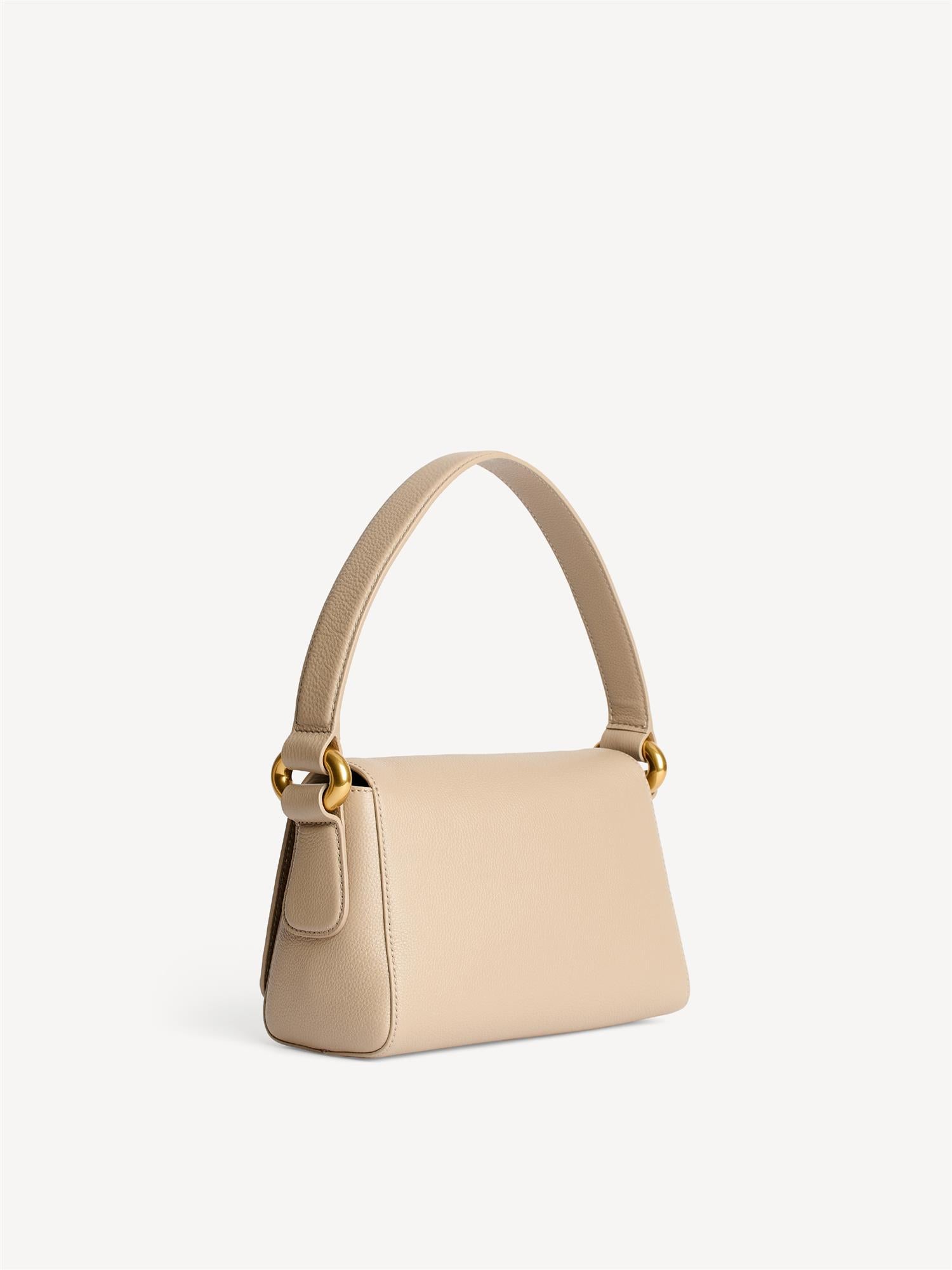 LELLIE Liten veske i mykt skinn, Beige