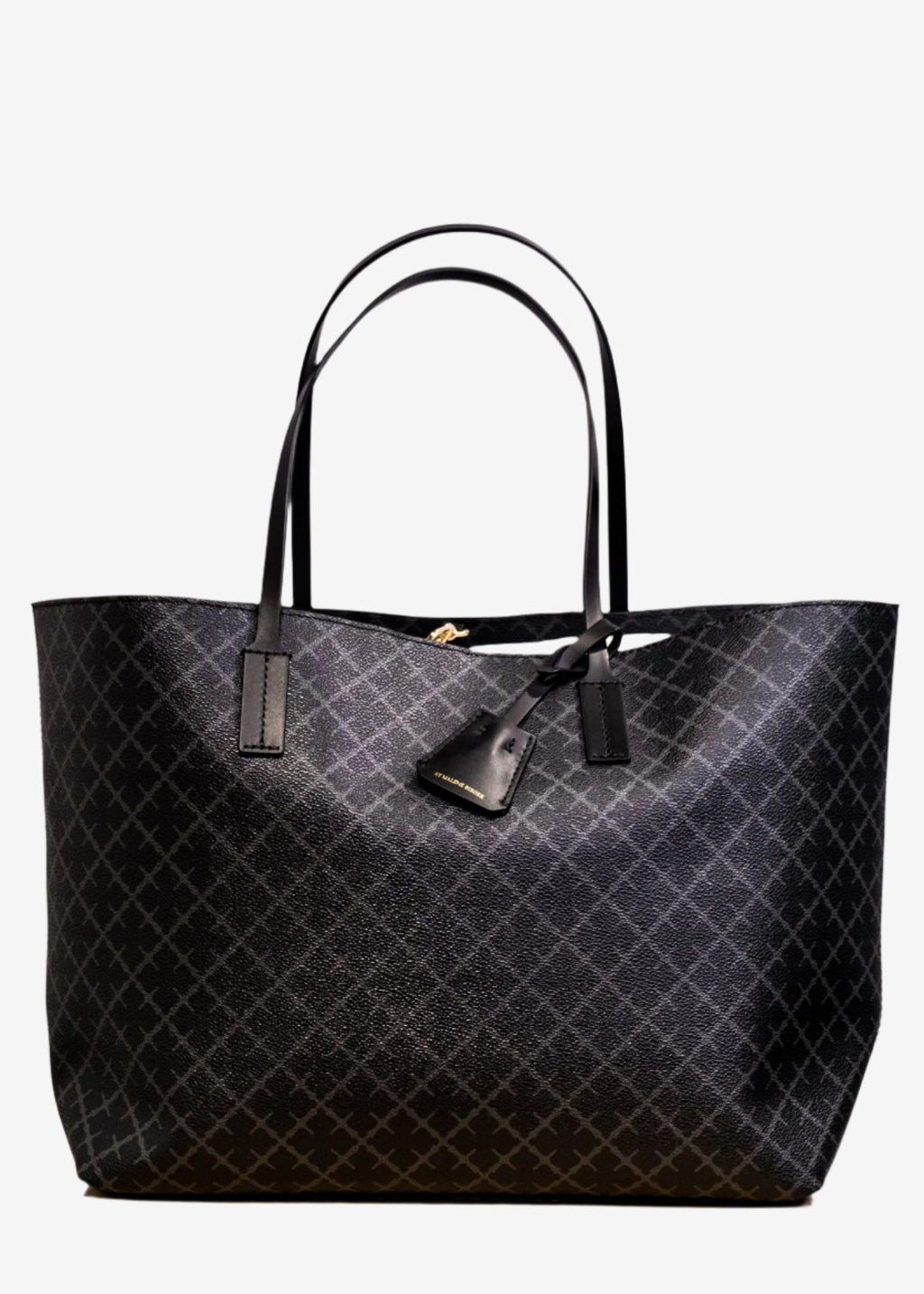 abi tote, veske, polyvinyl chloride, mørkegrå, by malene birger