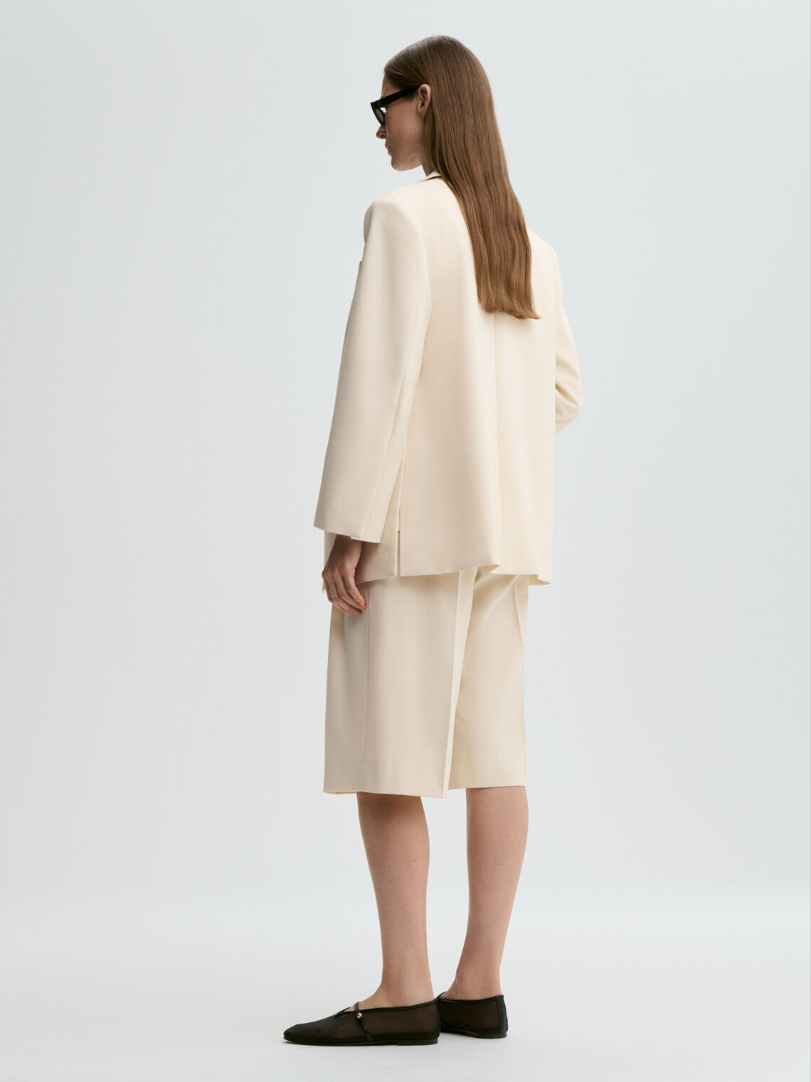 ADELE Blazer Kremhvit
