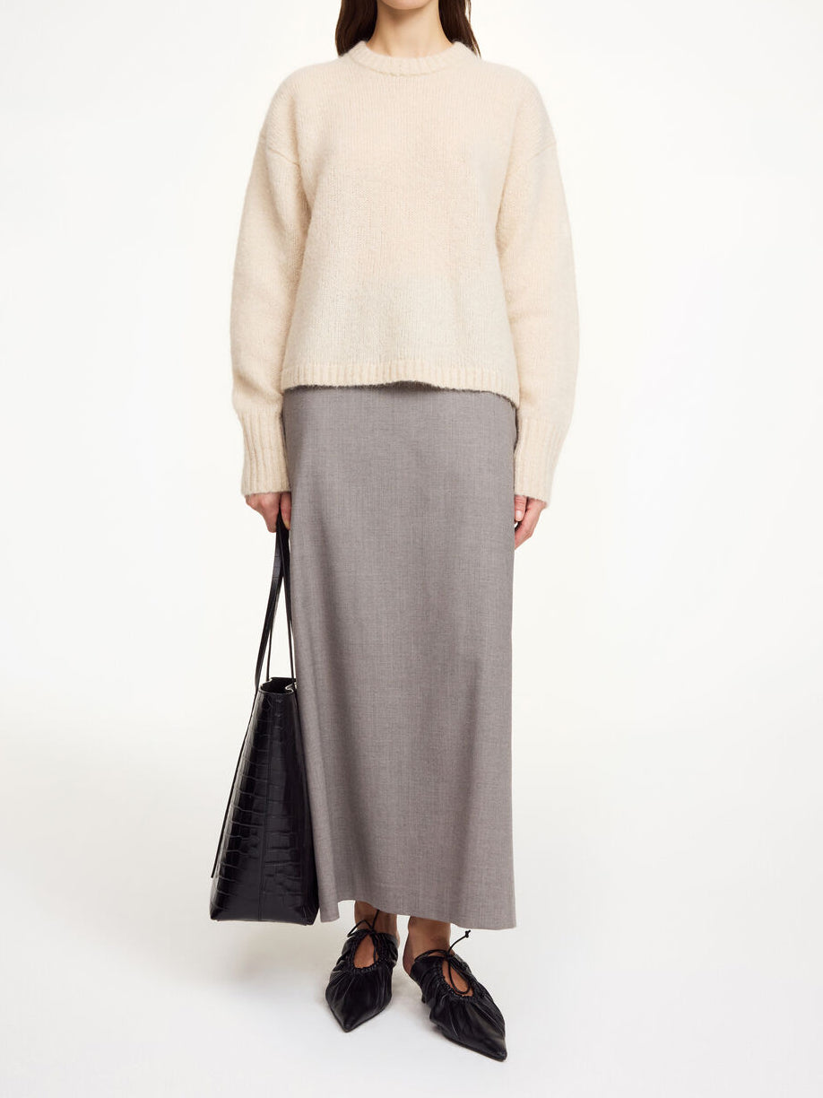 BRIE Mohair genser Kremfarget