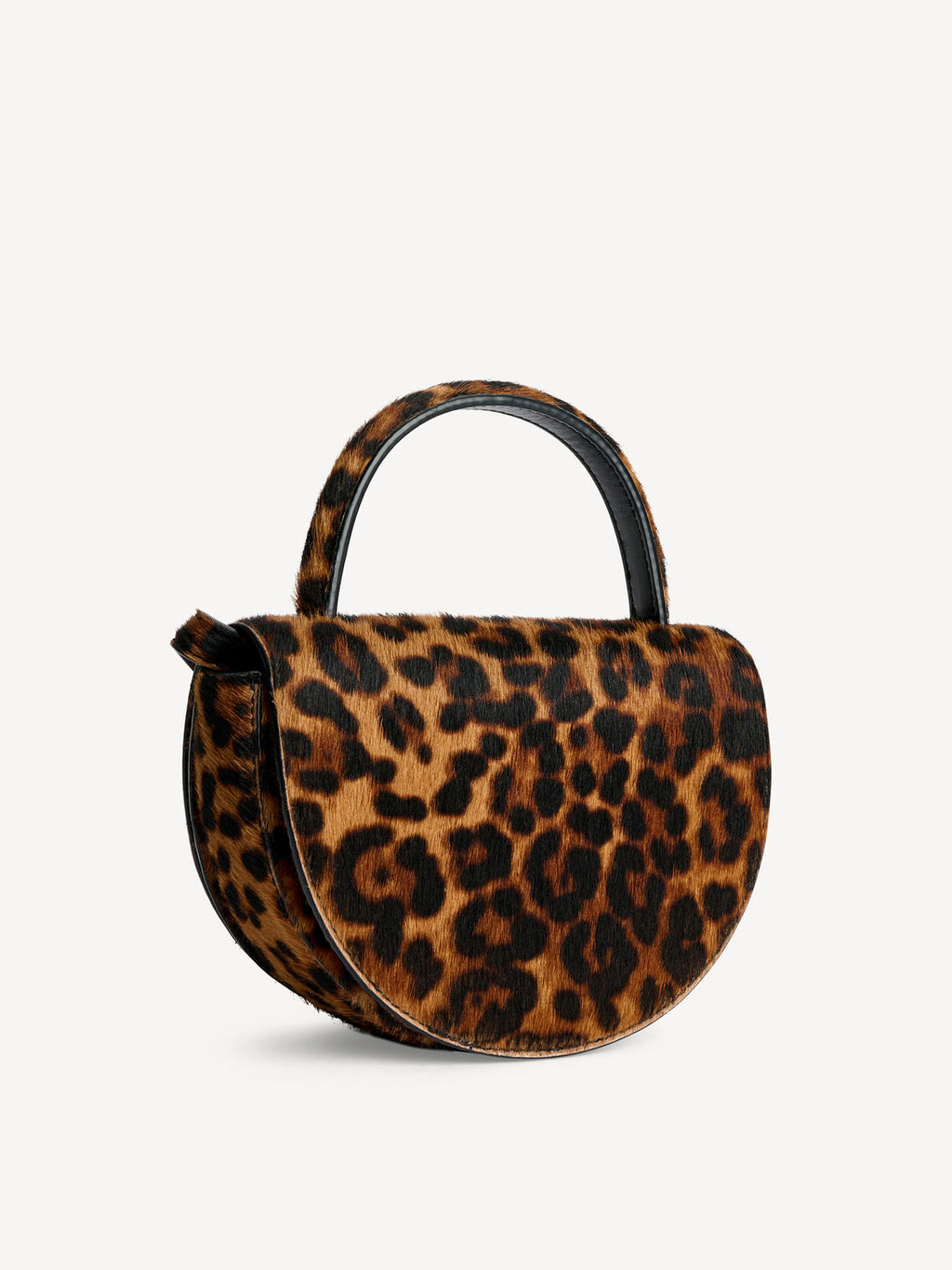 CEBELLI Liten veske med hank Leopardprint