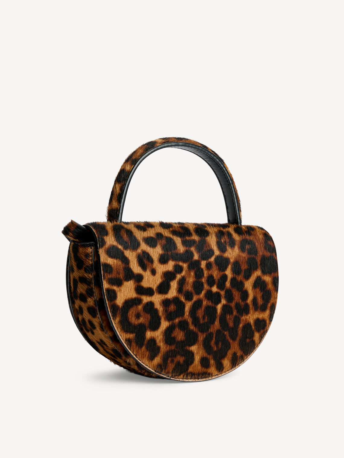 CEBELLI Liten veske med hank Leopardprint
