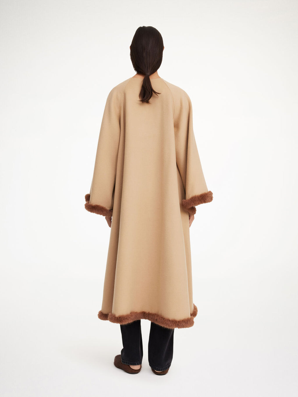 DALIMAS Ullkåpe beige