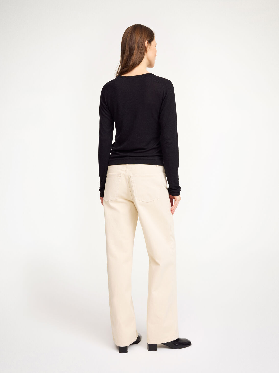 FRITHA Lyocell genser Sort