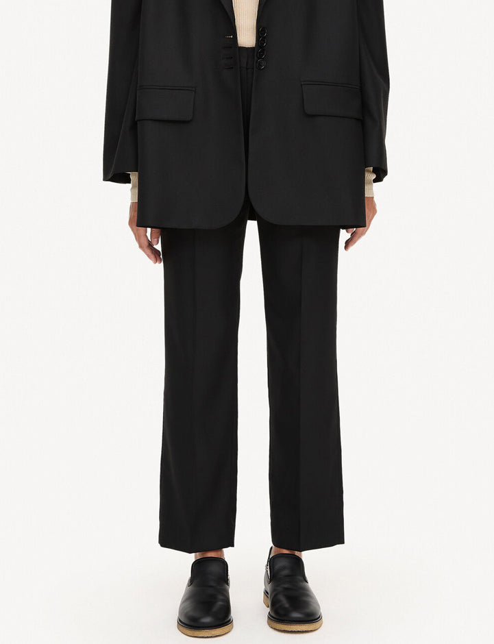 igda, bukser, polyester, viskose, elastane, sort, By Malene Birger