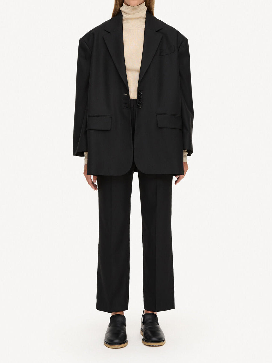 igda, bukser, polyester, viskose, elastane, sort, By Malene Birger