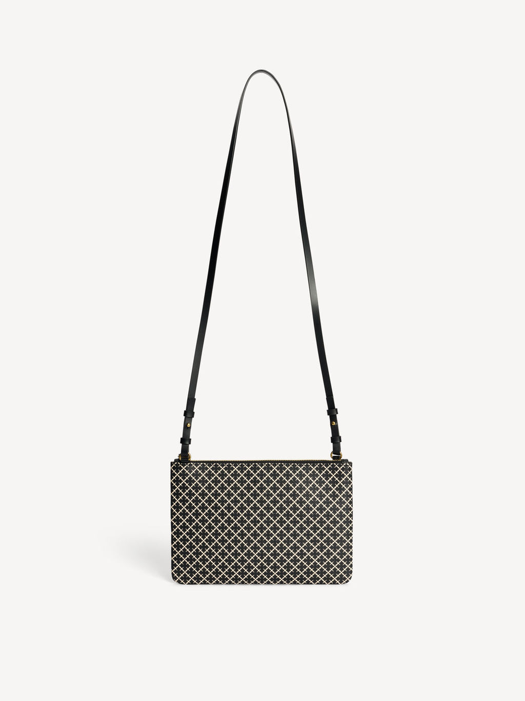 IVY PURSE i Mikroprint Sort og Hvit