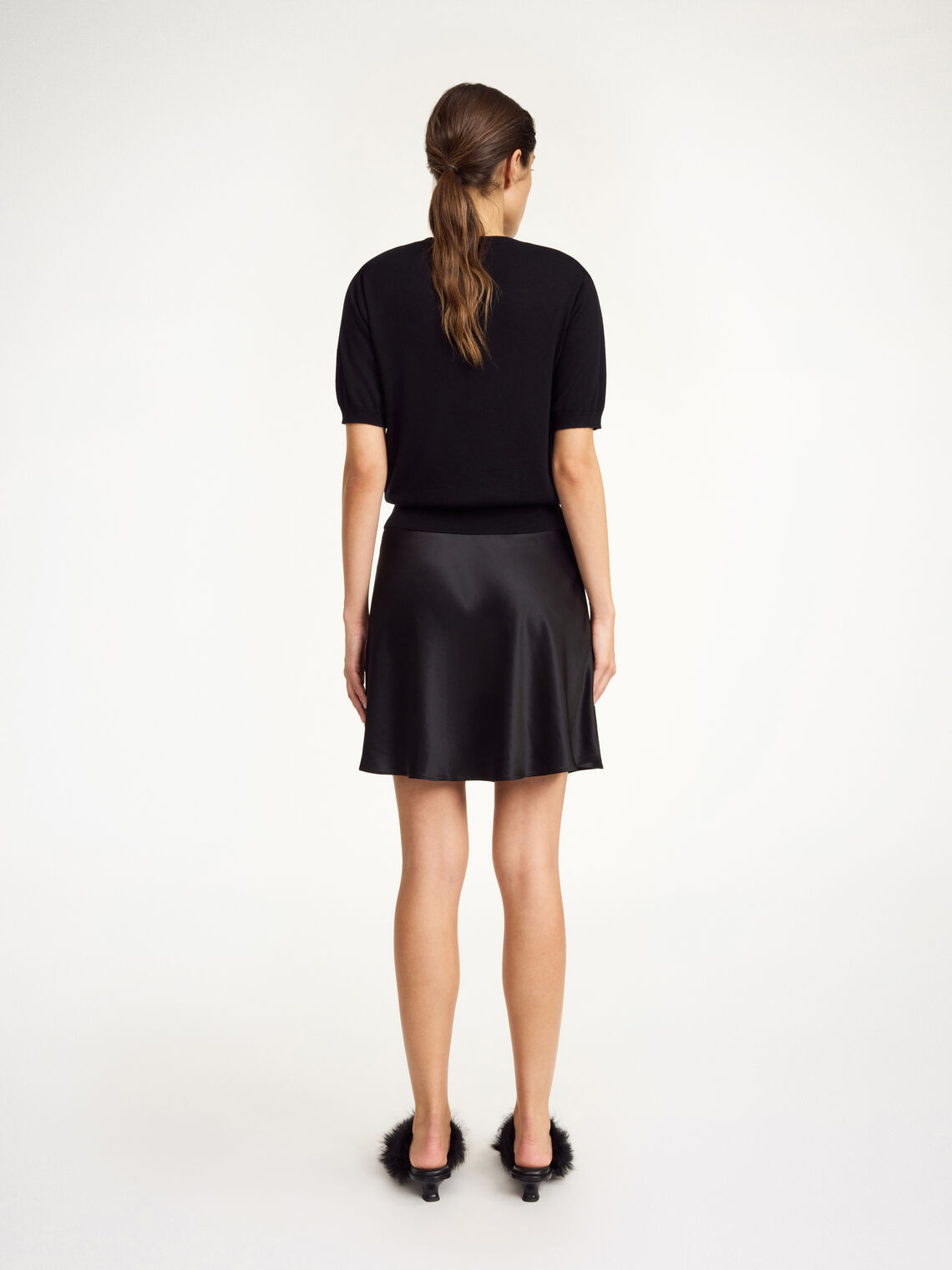 lelle, genser, lyocell, ull, silke, sort, by malene birger