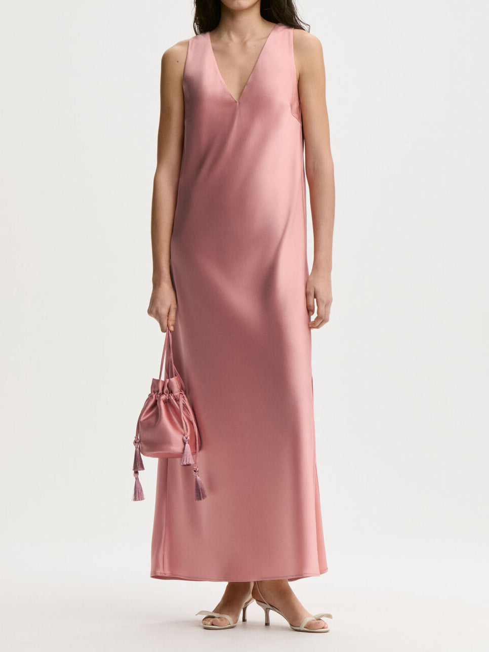 LEVITA Sateng kjole Lys Rosa