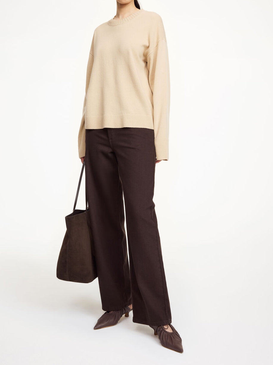 LIVANE genser i 100% ull Kremfarget