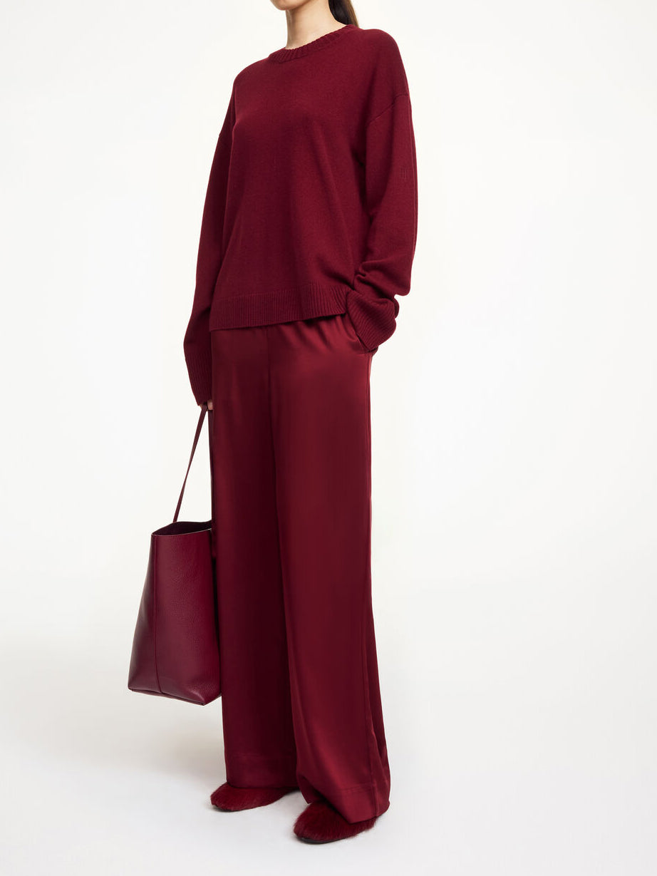 LIVANE Genser i 100% ull Burgunder