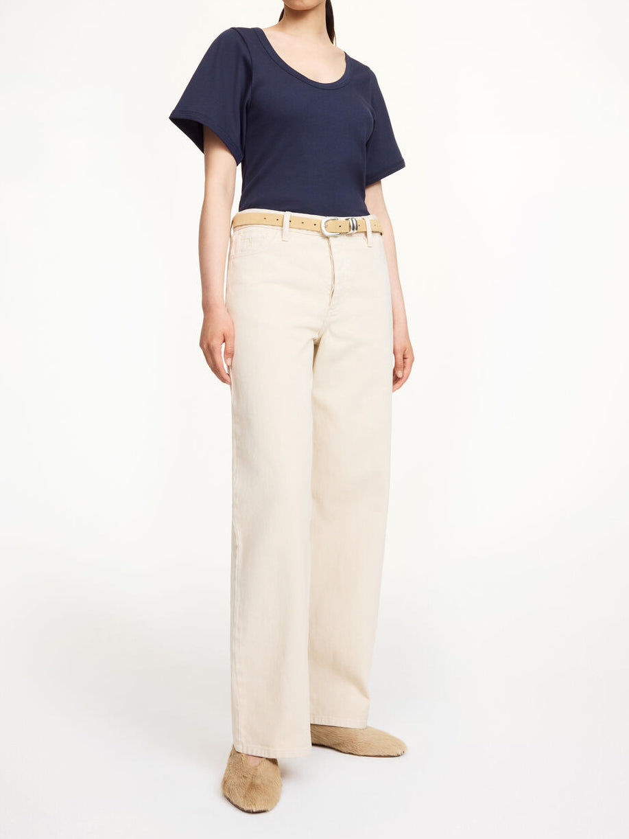 LUNAI T-skjorte Mørkeblå