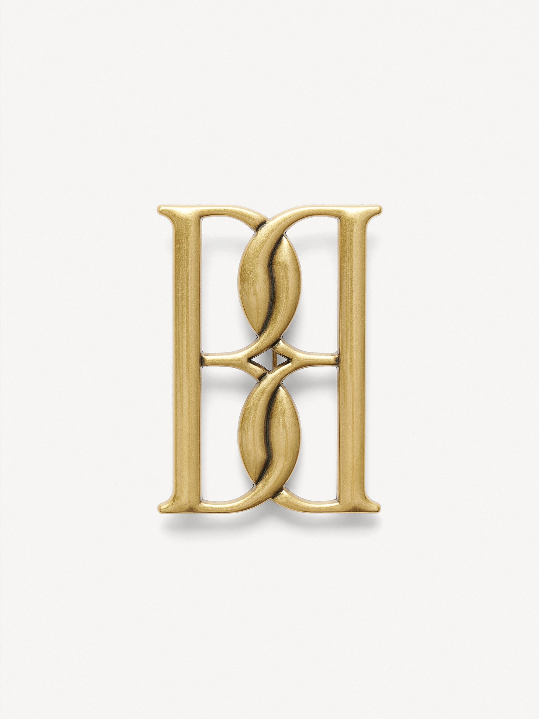 mono large, brosje, sink, gull, by malene birger