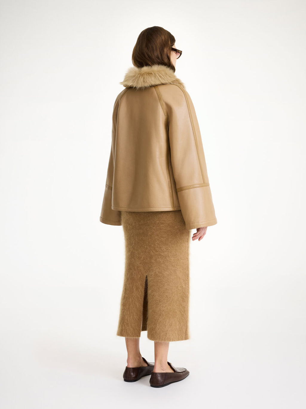 odellies, jakke, lammeskinn, beige, by malene birger