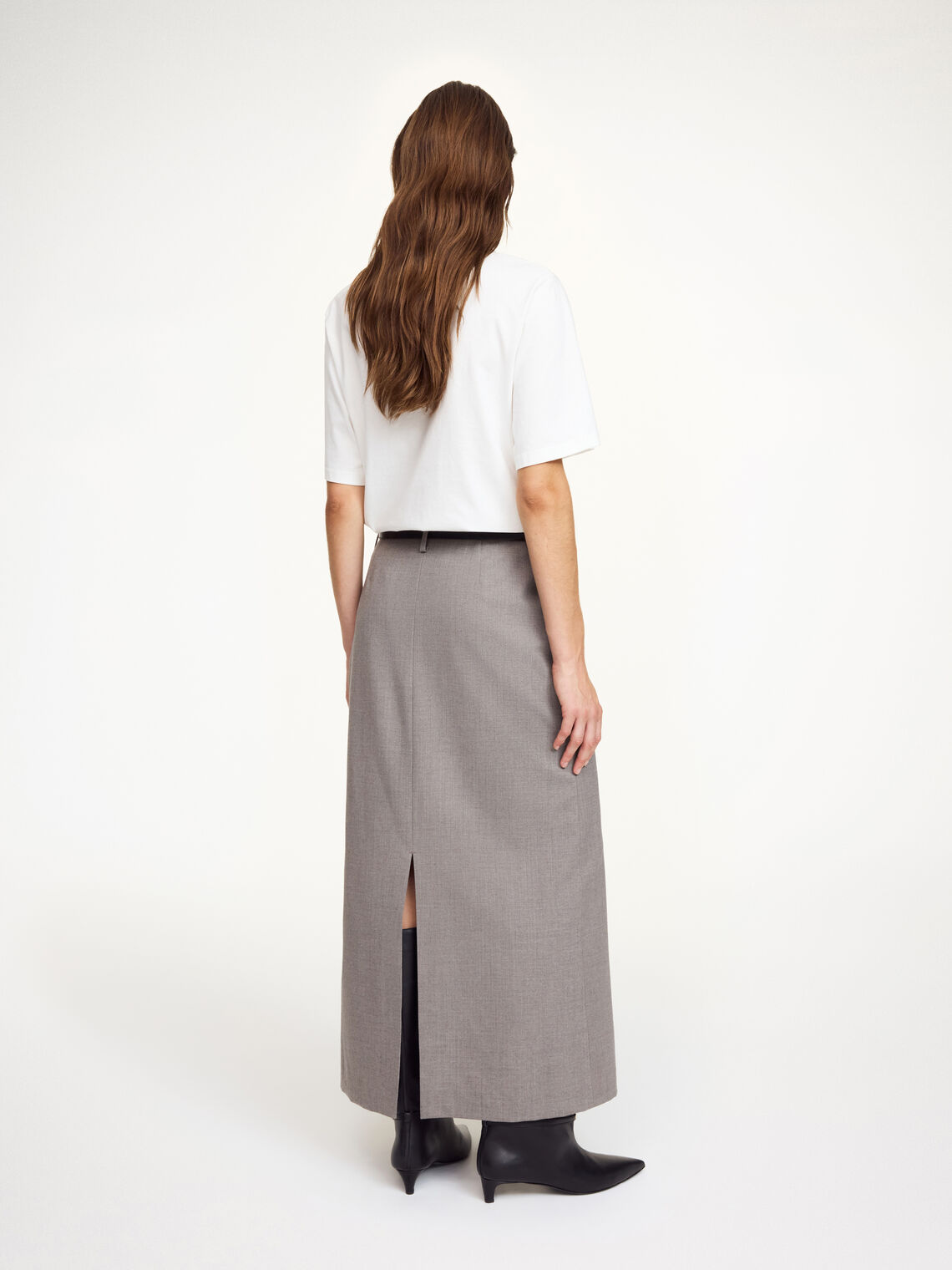 PALOMIE Dress skjørt Grå med brun melert.
