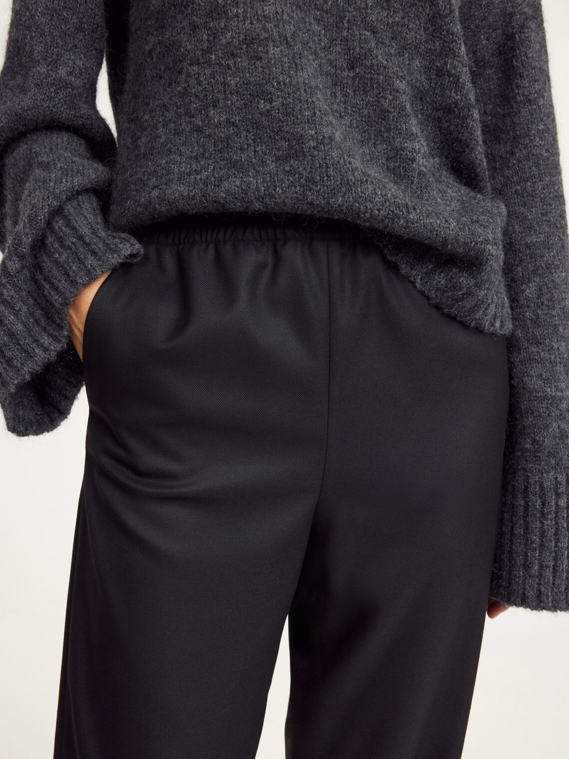 remi, bukse, polyester, viskose, elastane, sort, By Malene Birger