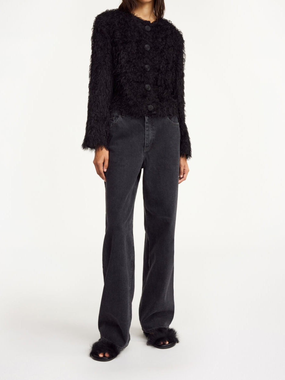 stephania, cardigan, viskos, sort, by malene birger