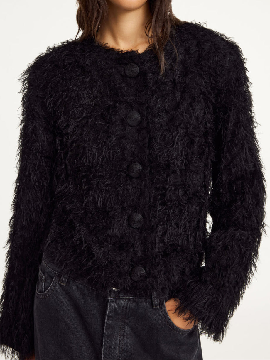 stephania, cardigan, viskos, sort, by malene birger