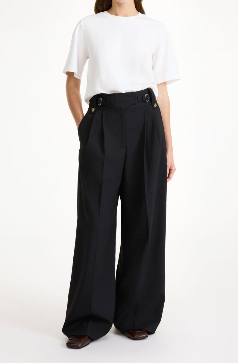 taal, bukse, polyester, viskose, elastane, sort, By Malene Birger