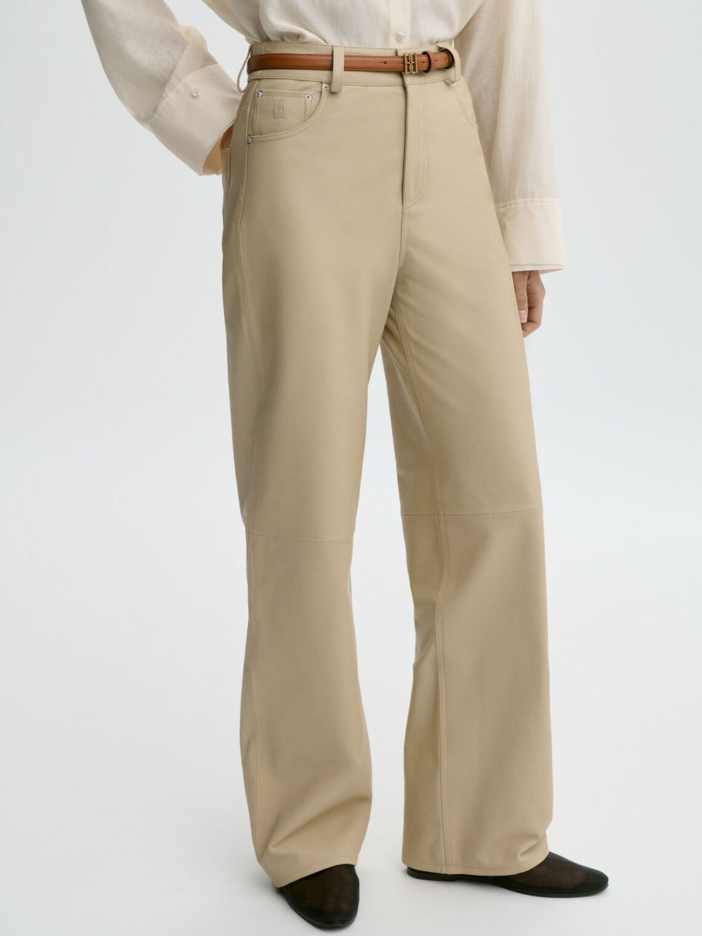 VINEA Skinnbukser Beige