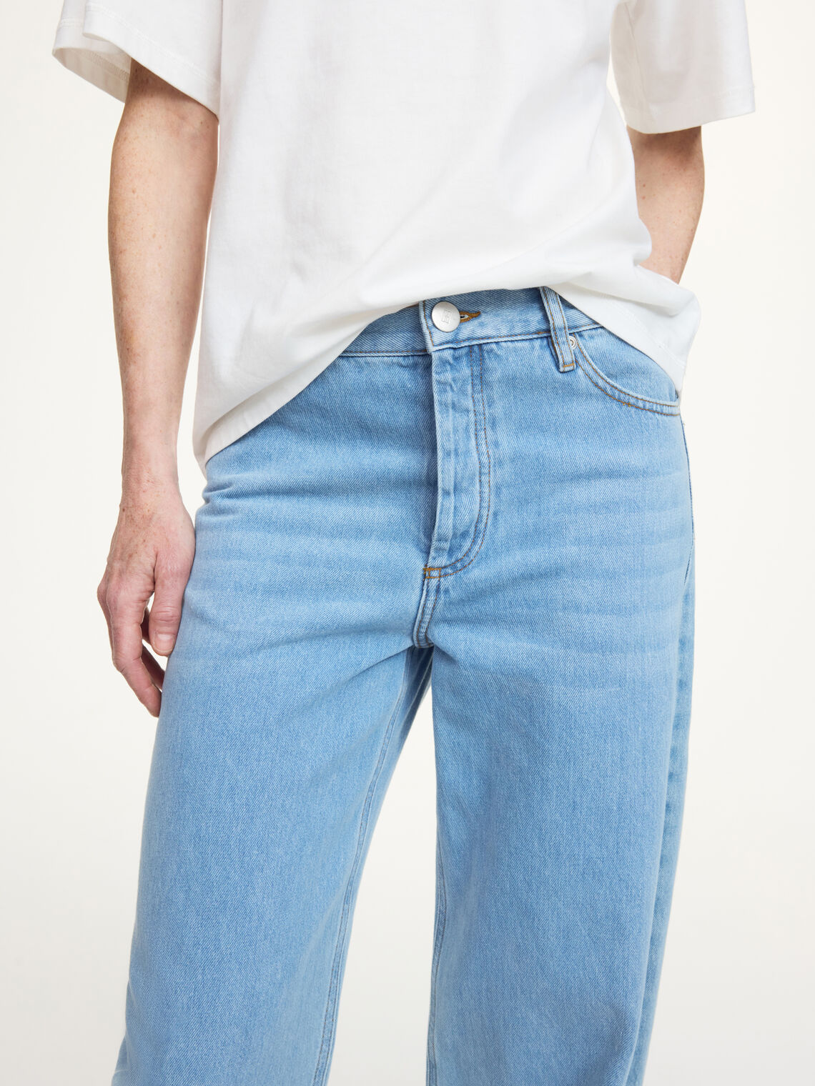 VINOLA Jeans i vasket Blå