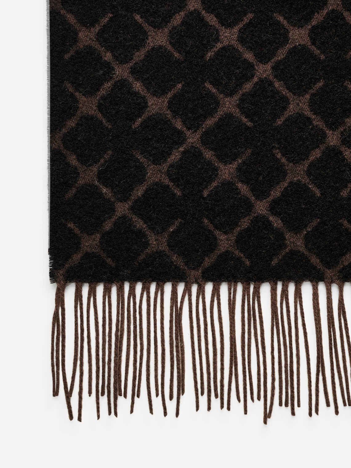 ORTEGA Ull skjerf Dark Mahogany