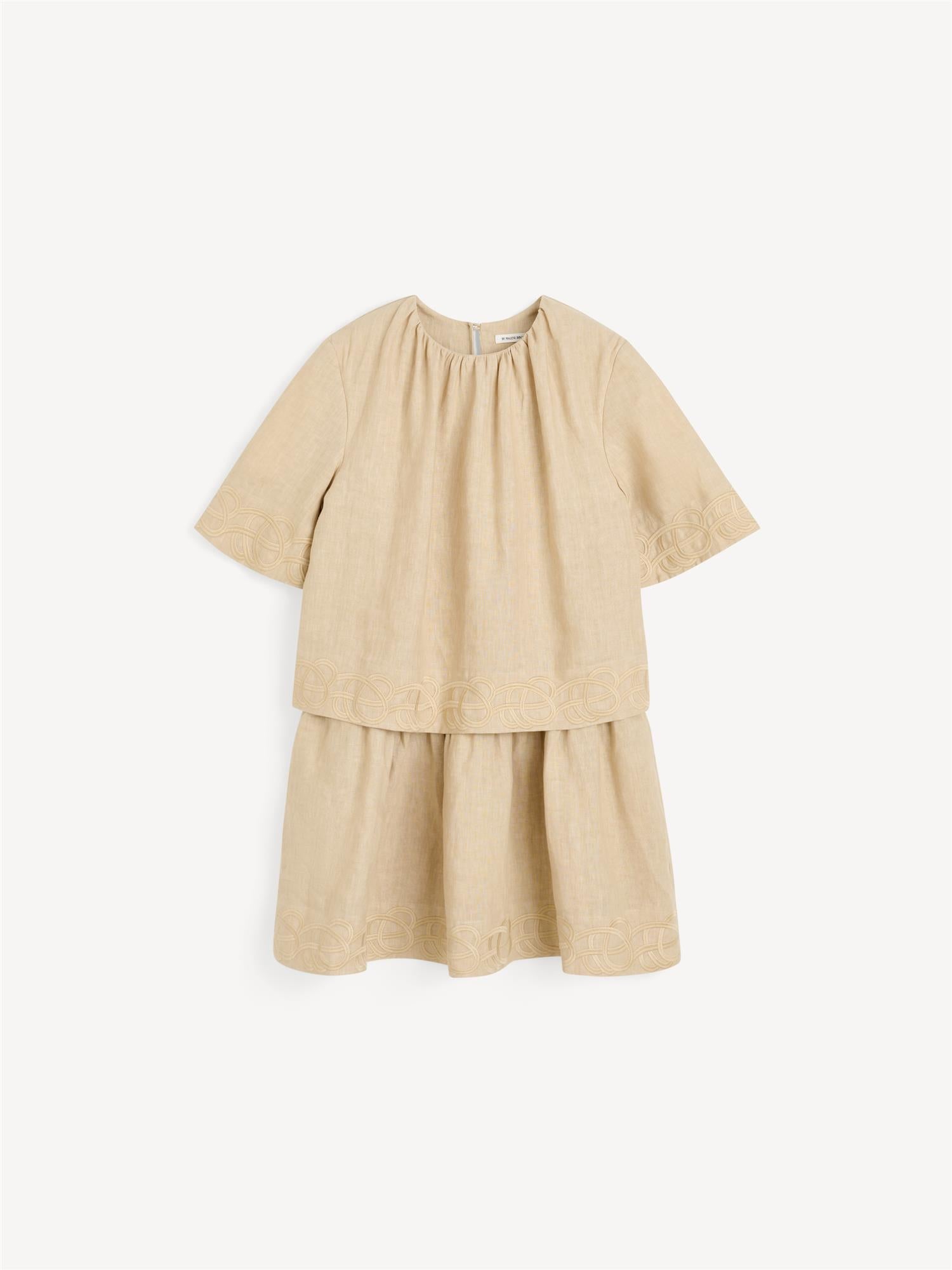 JANIA Kjole i 100% lin Beige