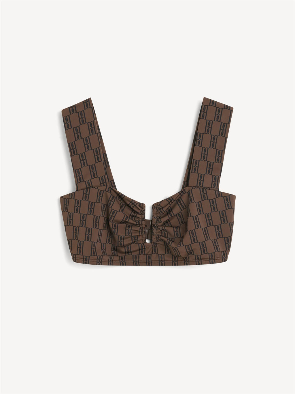 belira top, bikini top, Resirkulert polyamide, elastane, brun, by malene birger