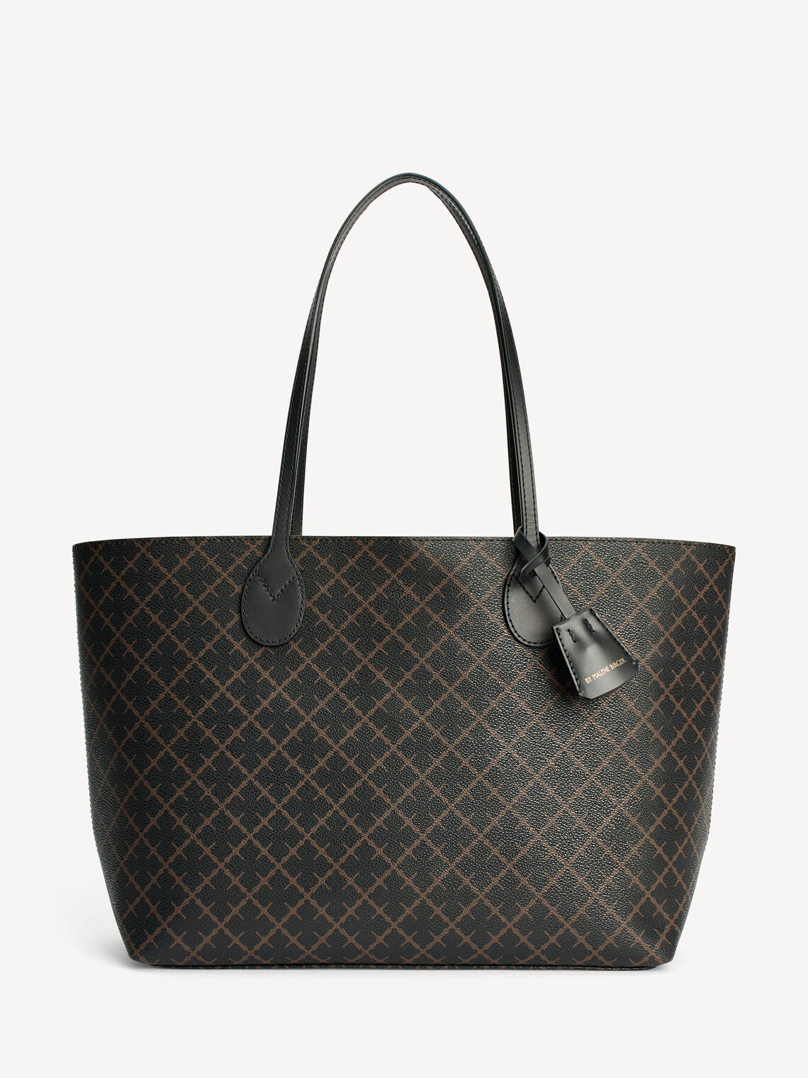 ABIGAIL veske fra By Malene Birger i fargen brun, laget i polyvinylklorid med Signature Flower print.