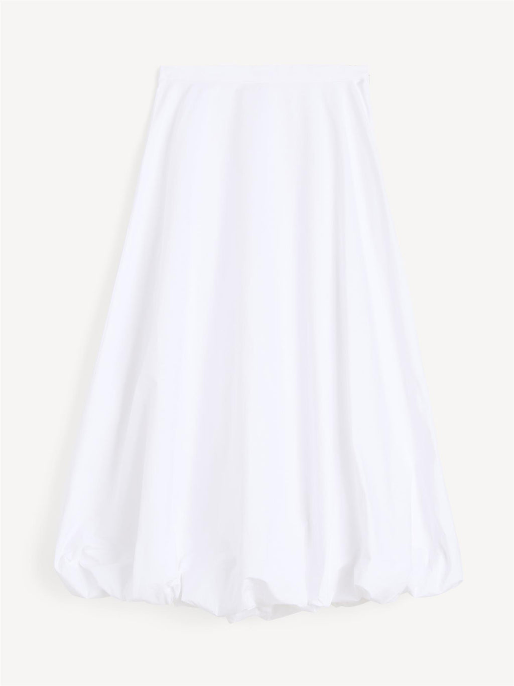 By Malene Birger Aubrey ballong-skjørt i hvit organisk bomull, med en nett passform og voluminøs avslutning.