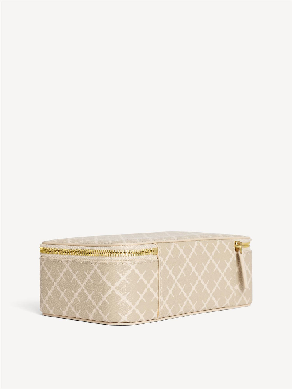 By Malene Birger Bae Makeup sminkeveske i beige, laget av polyvinylklorid med Signature Flower-print.