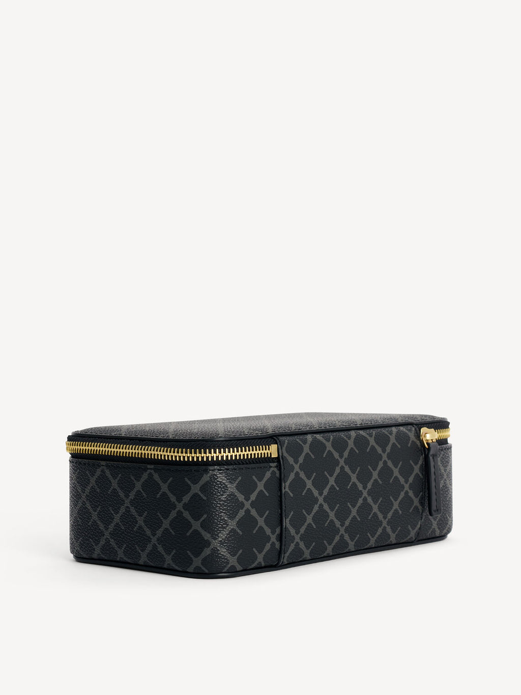 By Malene Birger Bae Makeup sminkeveske i grå, laget av polyvinylklorid med Signature Flower-print.