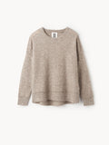 By Malene Birger Biagorms genser i beige mohair og ull, med oversized passform og vrengte sømmer.