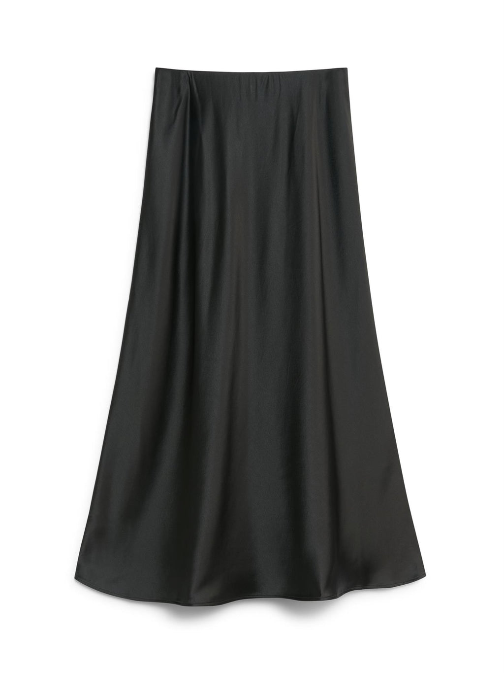 By Malene Birger Boshan satengskjørt i sort, med elegant snitt, asymmetrisk design og laget av acetat og polyester.