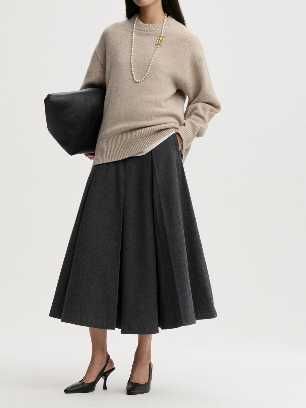 BRADLEY genser fra By Malene Birger i fargen beige, laget i 100% ull.