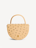 CEBELLI STONE veske fra By Malene Birger i fargen beige, med hank og strassdetaljer.