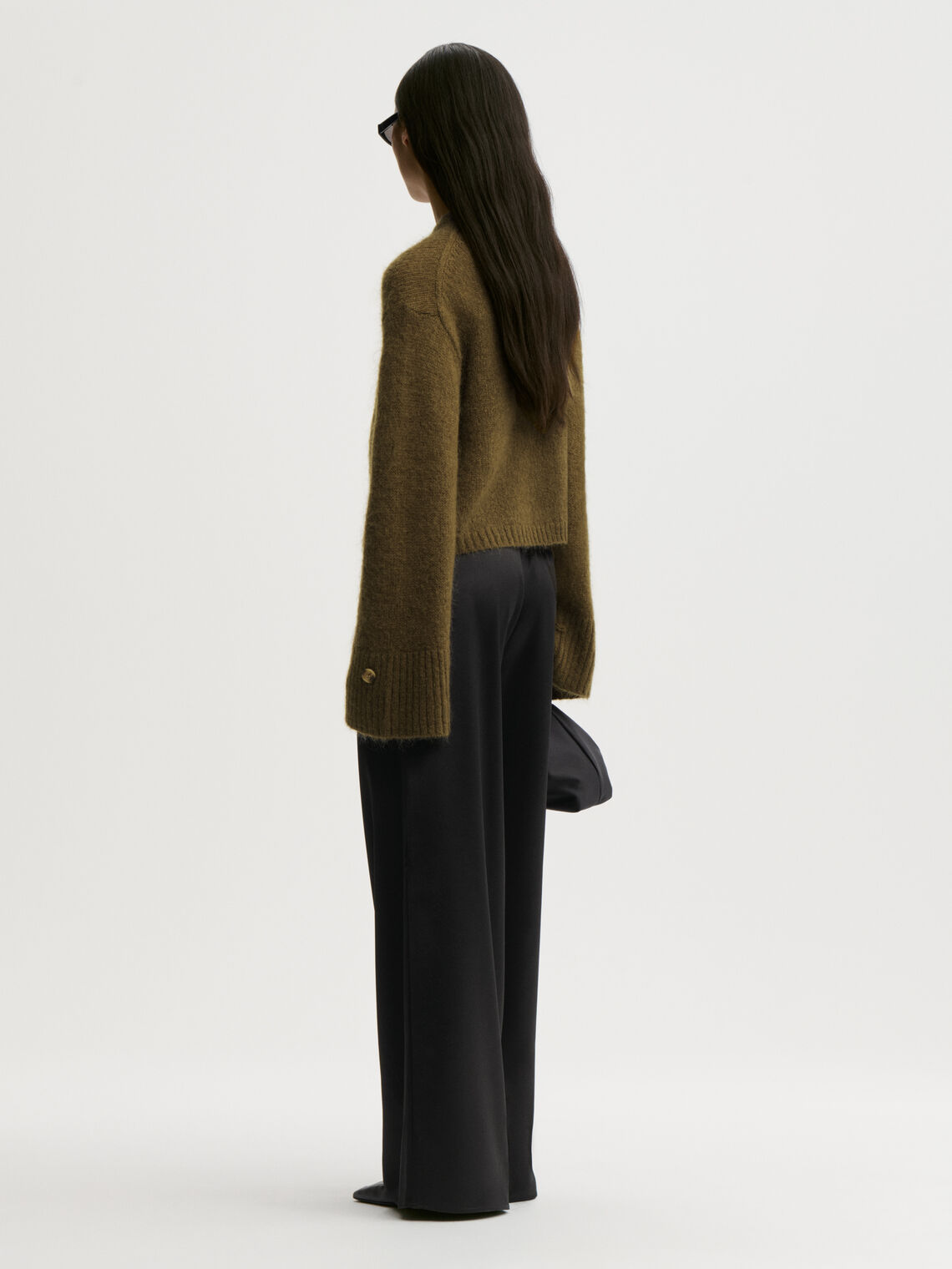 CIERROU cardigan fra By Malene Birger i fargen grønn.