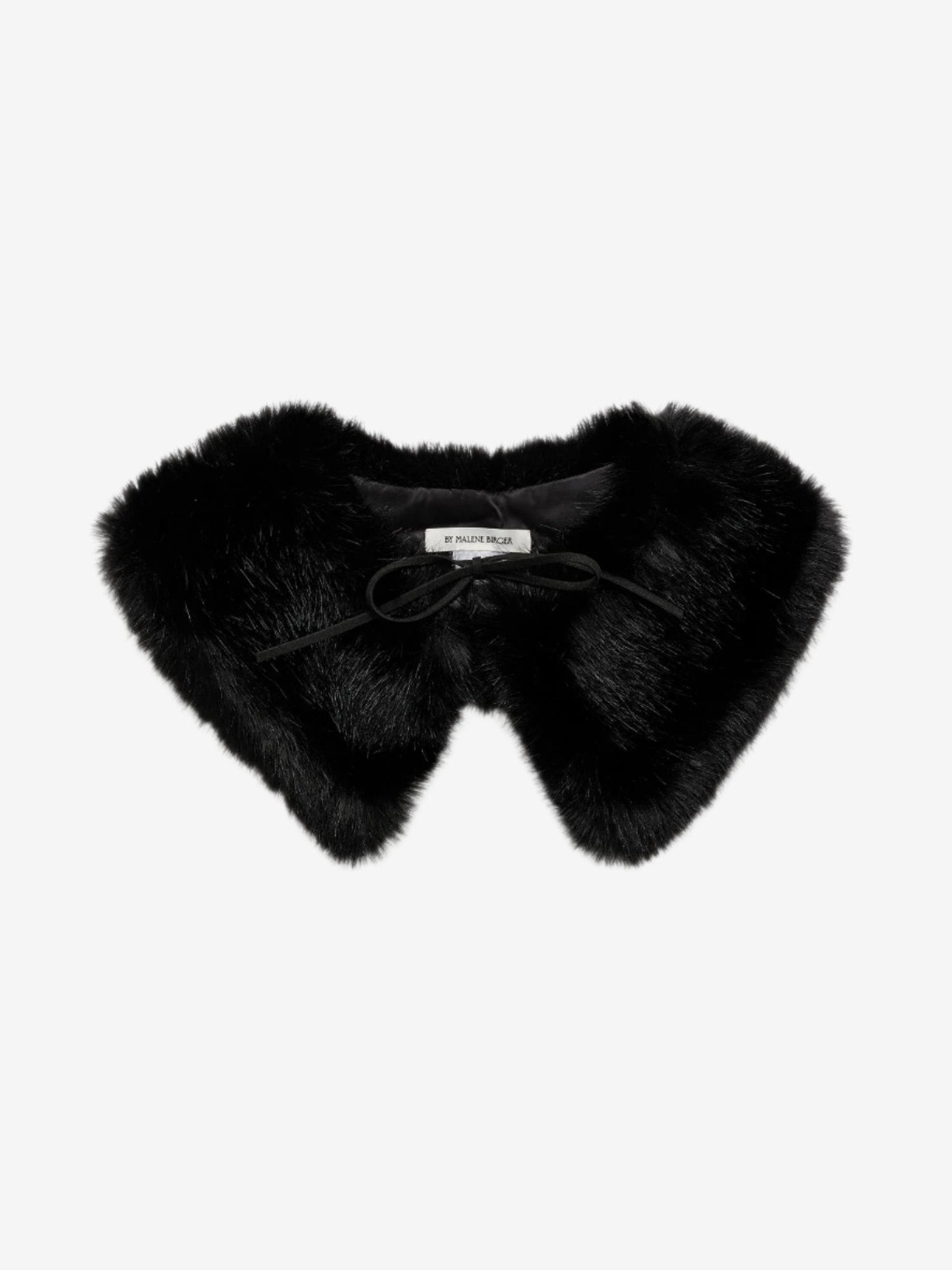 cowie, skjerf, faux fur, polyester, sort, by malene birger