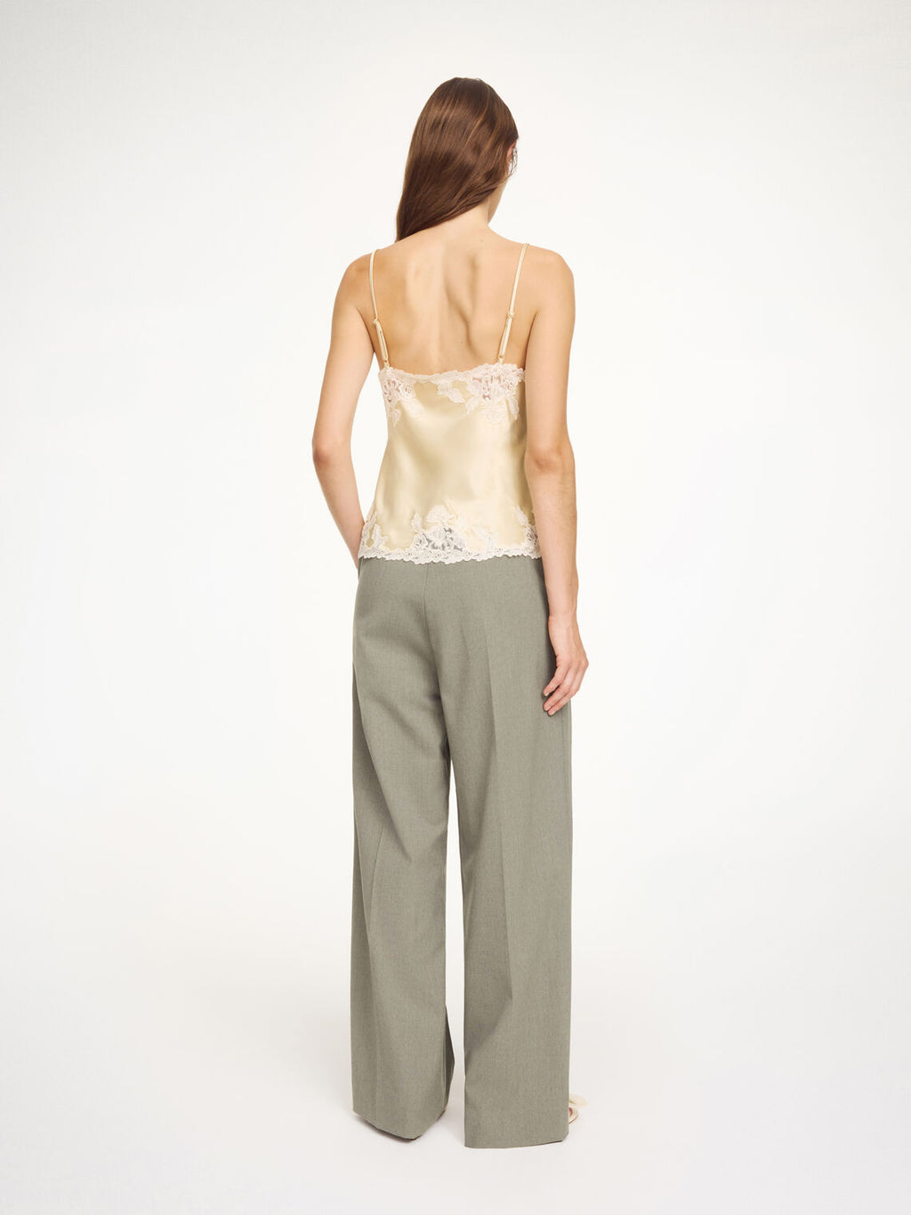 CYMBARIA bukse fra By Malene Birger i fargen grønn melert.