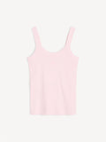 By Malene Birger Frillio topp i rosa, laget av organisk bomull og elastan, med et lite monogramprint på brystet og en smal passform.