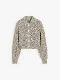 Lysegrønn cardigan med klassisk snitt og knapper – By Malene Birger