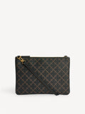 IVY CLUTCH fra By Malene Birger i fargen brun, laget i polyvinylklorid med Signature Flower print.