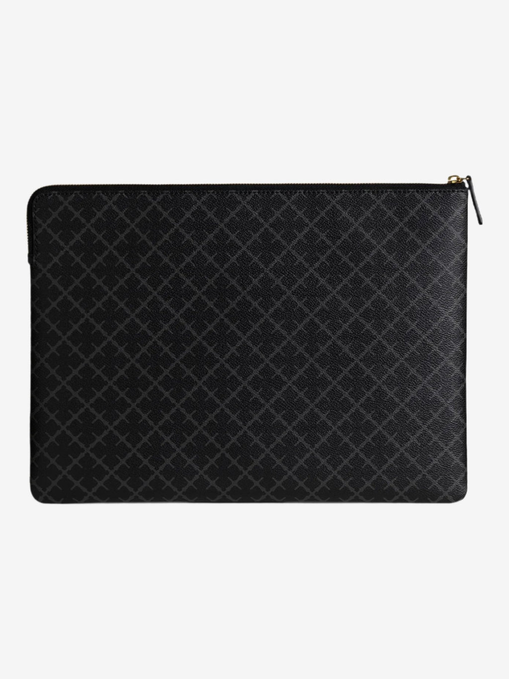 IVY LAPTOP PC-mappe i mørkegrå polyvinyl chloride med Signature Flower print, passer 13 tommer